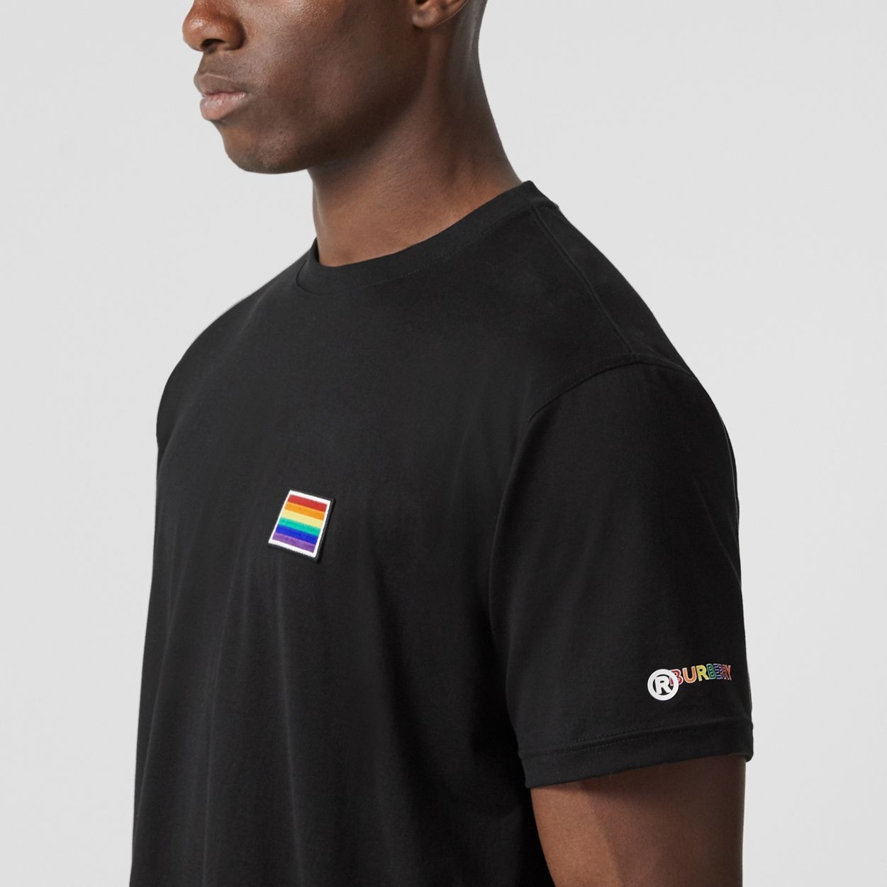 Rainbow Appliqué Cotton T-shirt – Unisex - 1