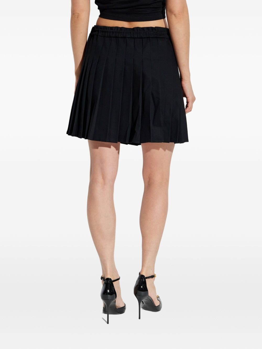 pleated drawstring skirt - 4