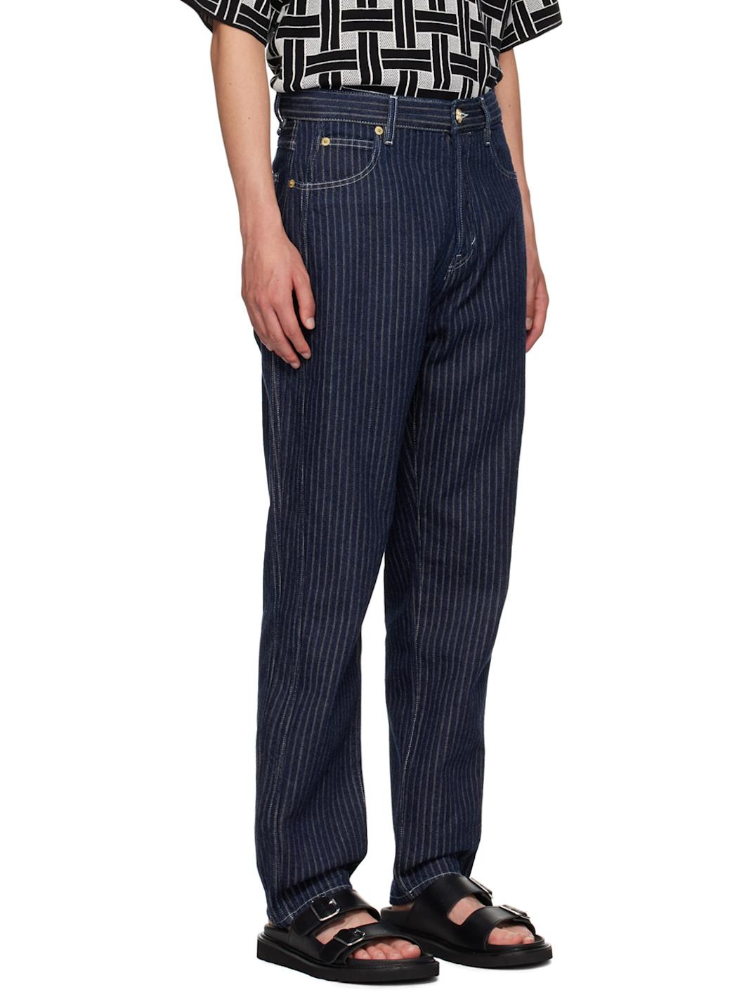 Blue Kenzo Paris Tapered Jeans - 2