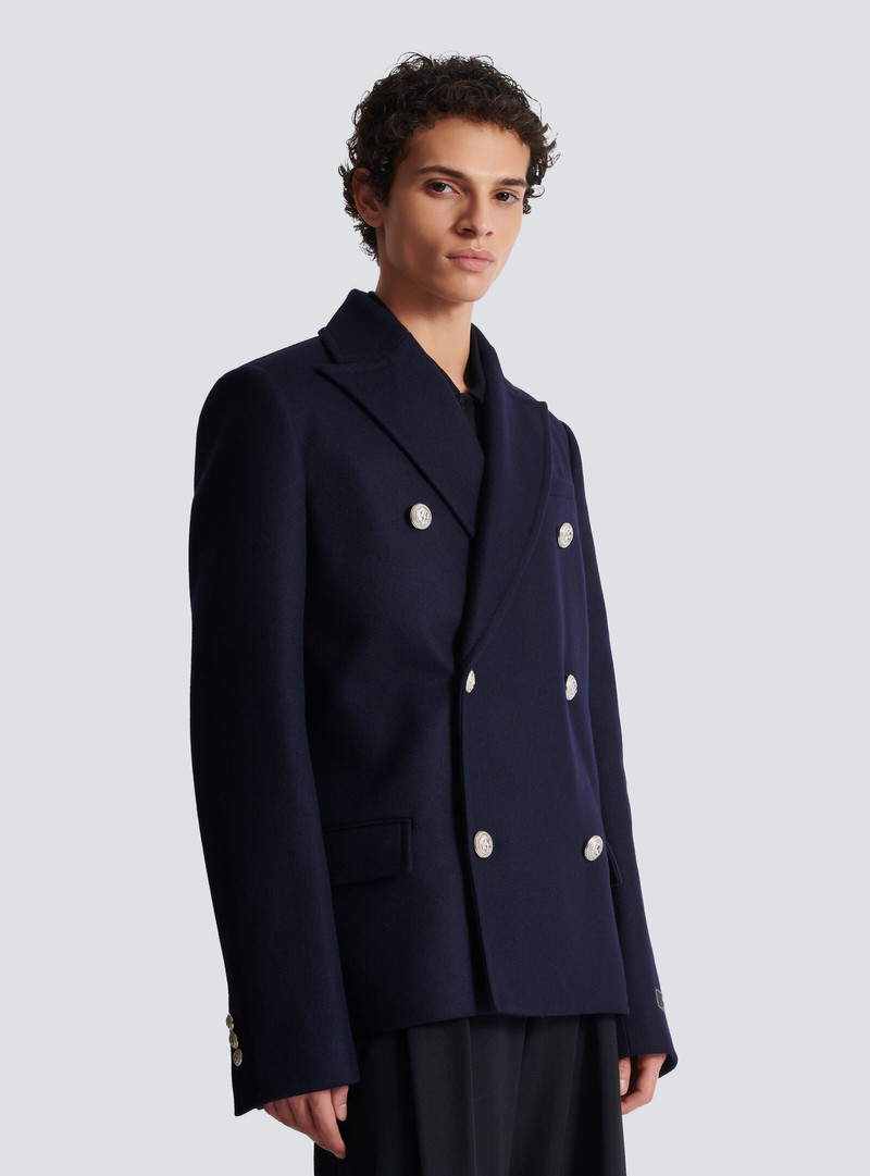 Short felted wool coat 6