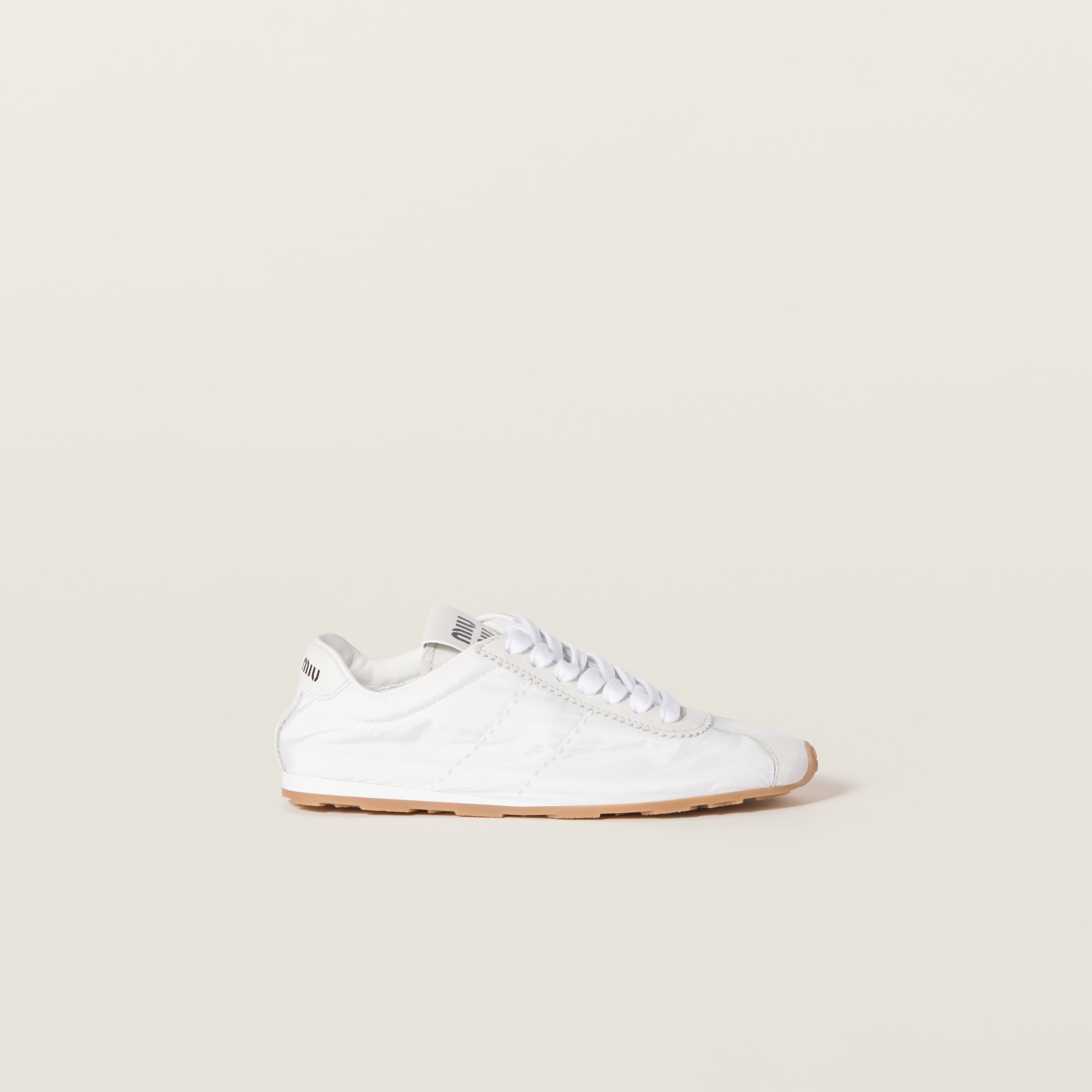 Plume technical fabric and suede sneakers - 2
