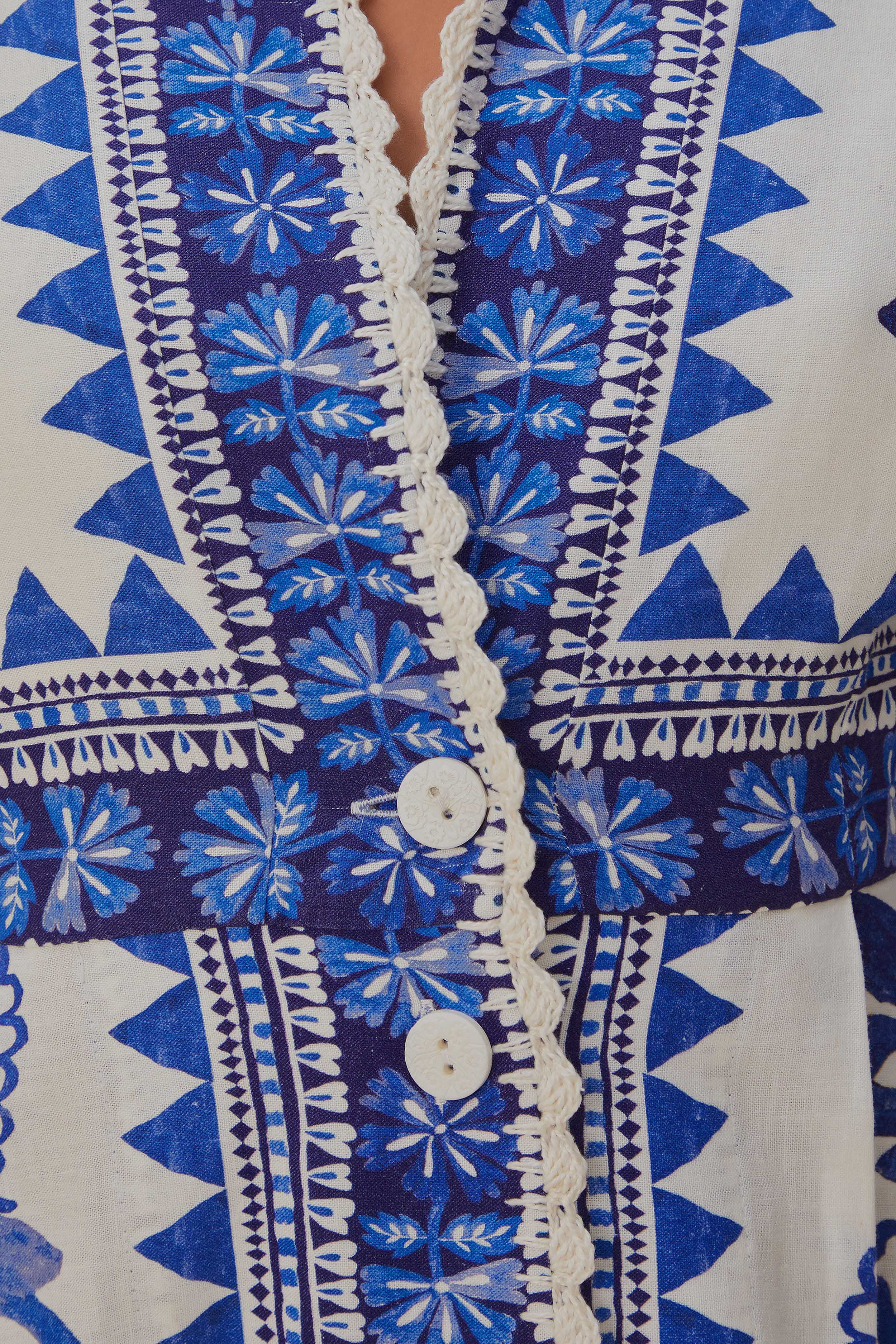 Off-White Flora Tapestry Lenzing™ Ecovero™ Euroflax™ Maxi Dress - 6