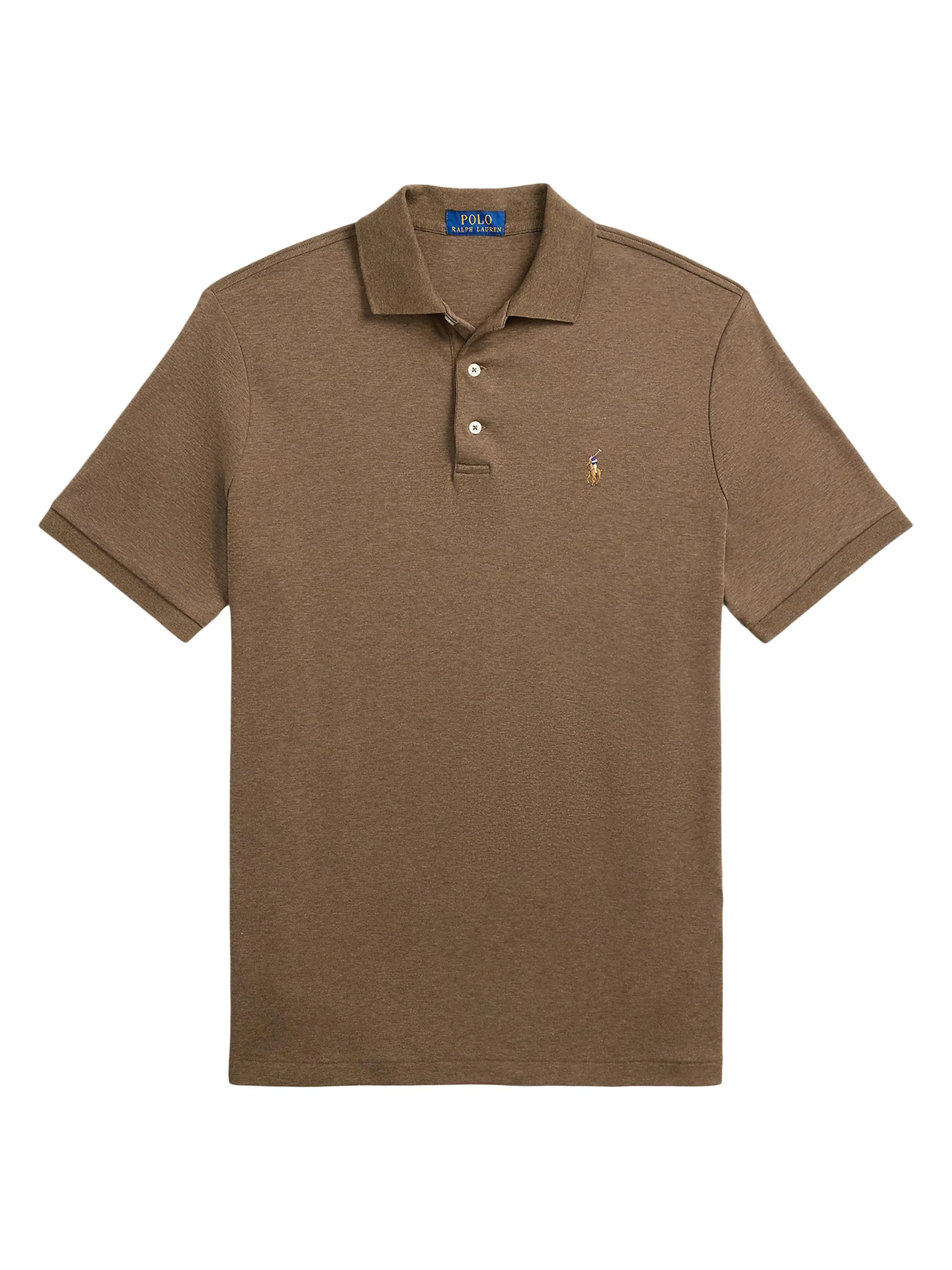 Men's Classic-Fit Soft Cotton Polo Shirt - Cedar Heather - 1