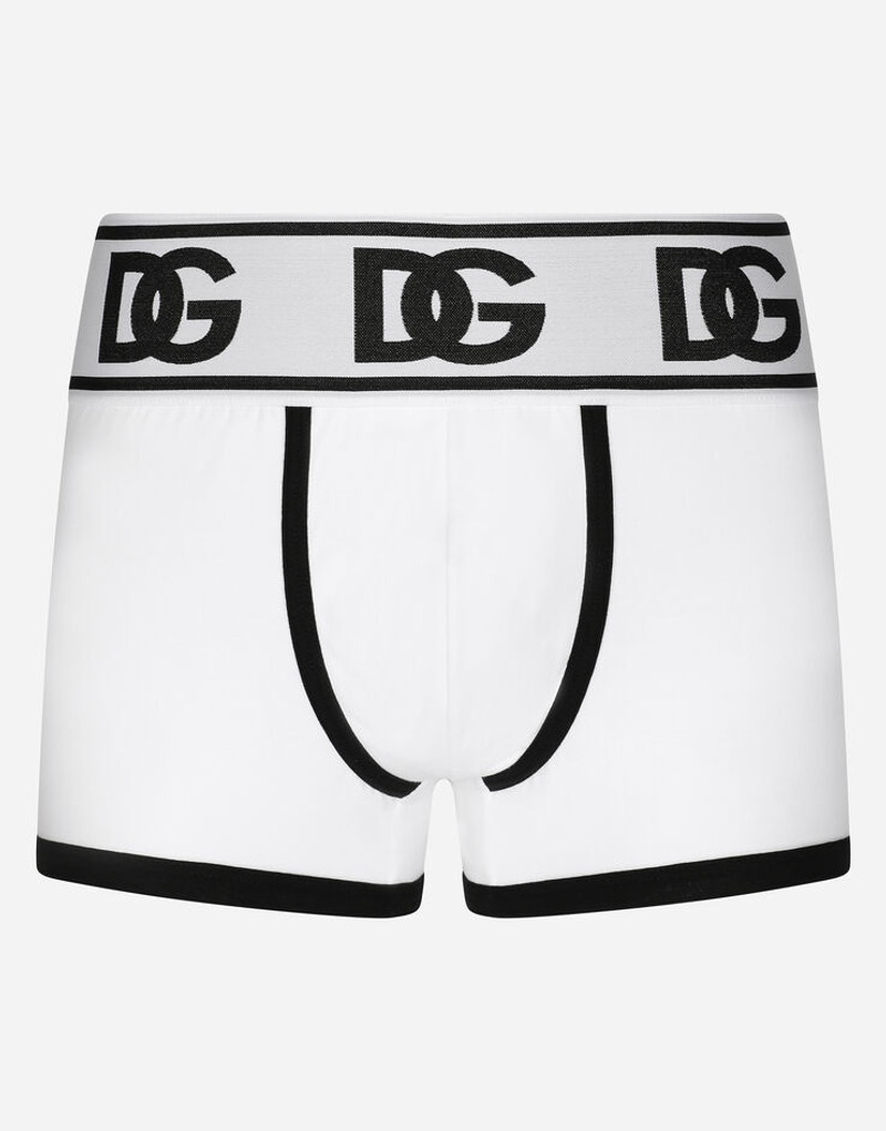 Two-way stretch jersey boxers with DG logo 1