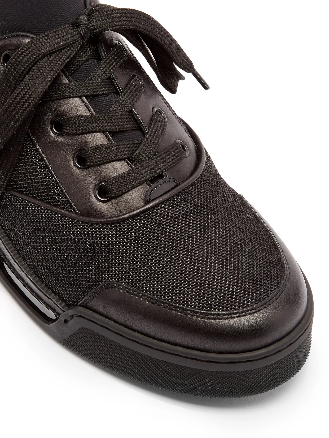 Aurelien leather and neoprene trainers - 6