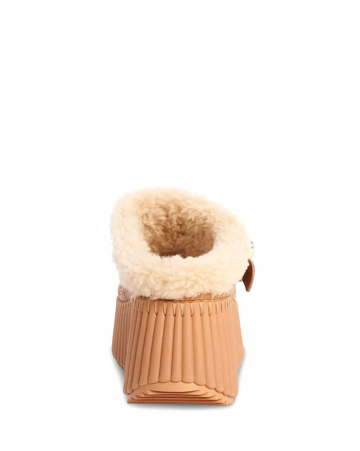 Women's Nama Shearling Lined Wedge Mules - 5