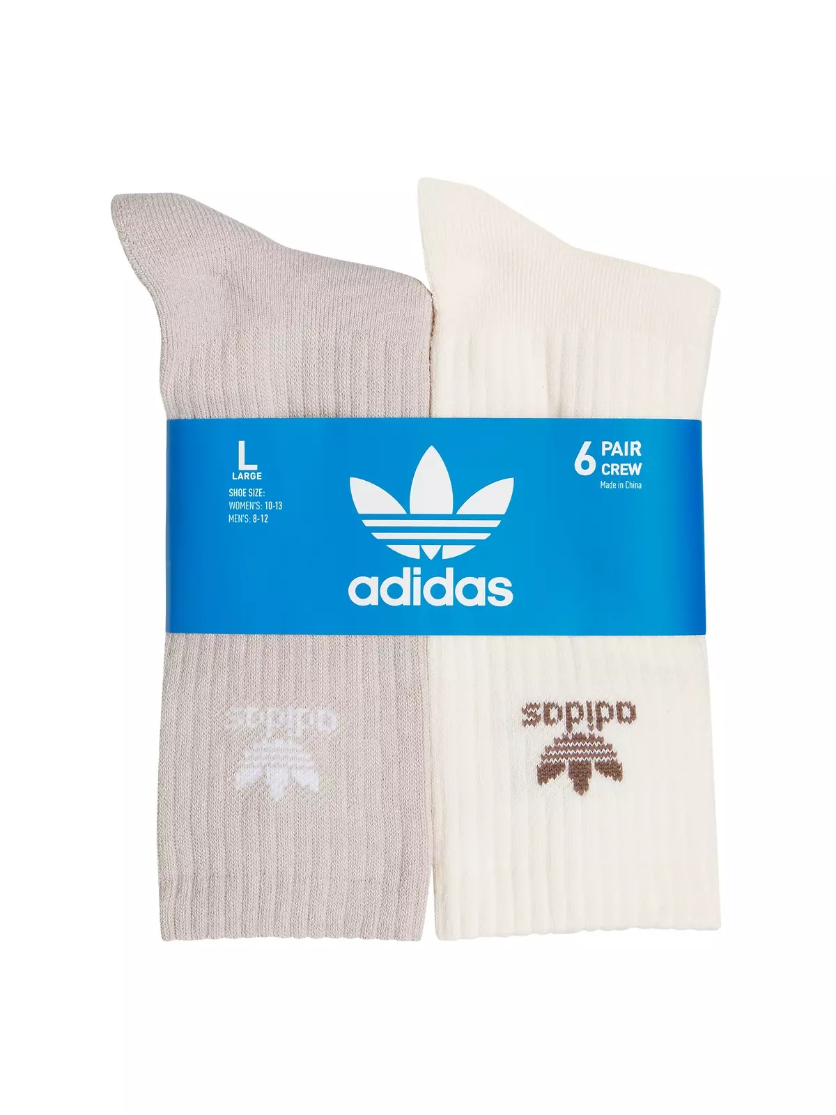 Men's Trefoil Crew Socks-6PK - 5