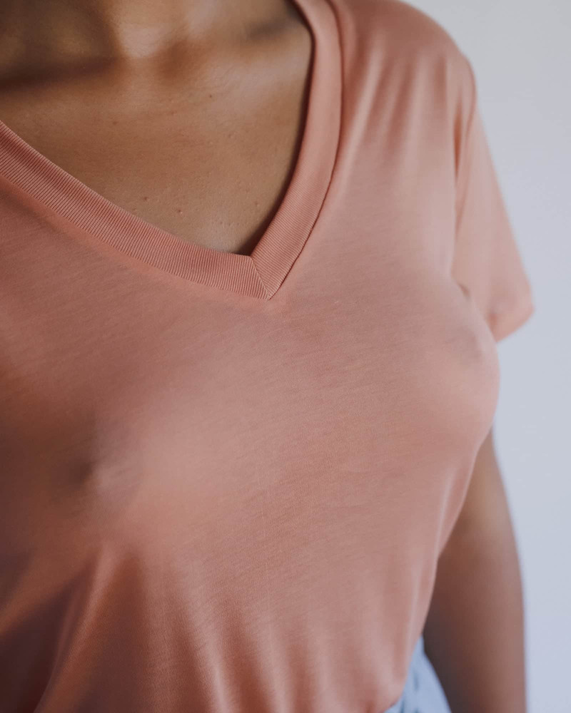 V Neck Tee Shirt - Bamboo Lyocell 6