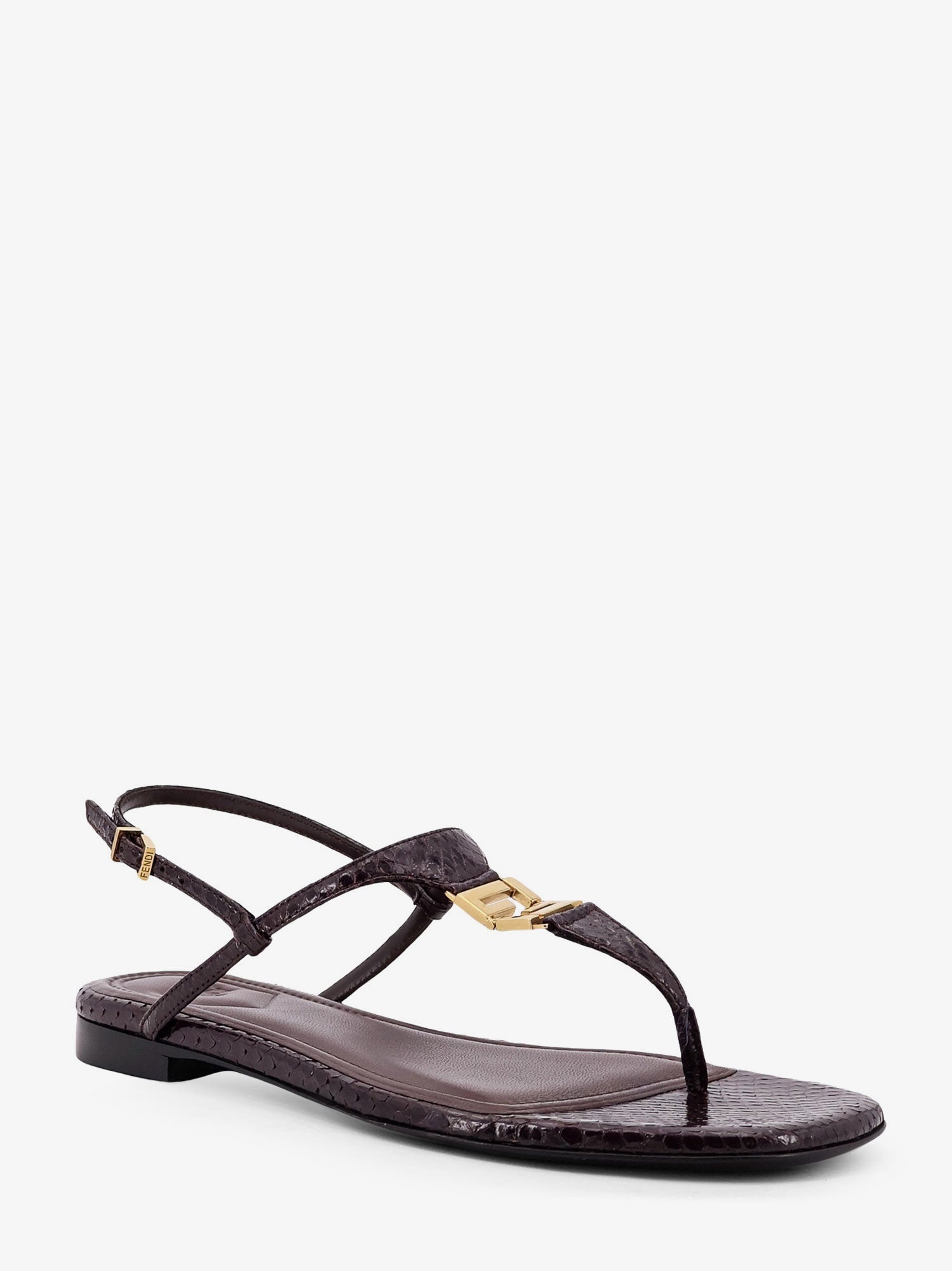 サンダル・ミュール FENDI SANDALO INFRADITO FENDI FFOLD IN PELLE DI SERPENTE 8R8554NA7F1NY8_01