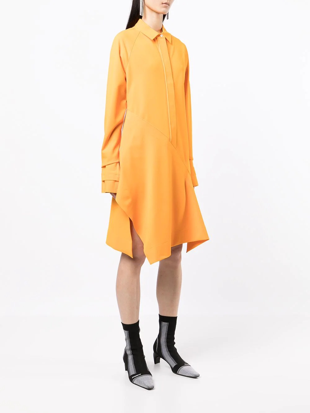 panelled shirt dress - 3