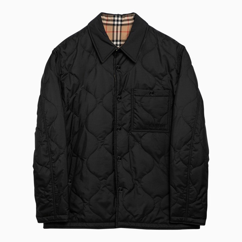 Burberry Reversible Quilted Jacket Black Men - 1