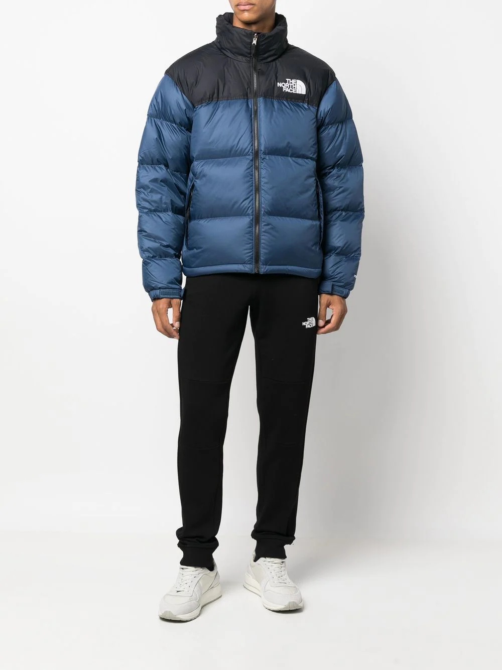 logo-print padded down jacket - 2