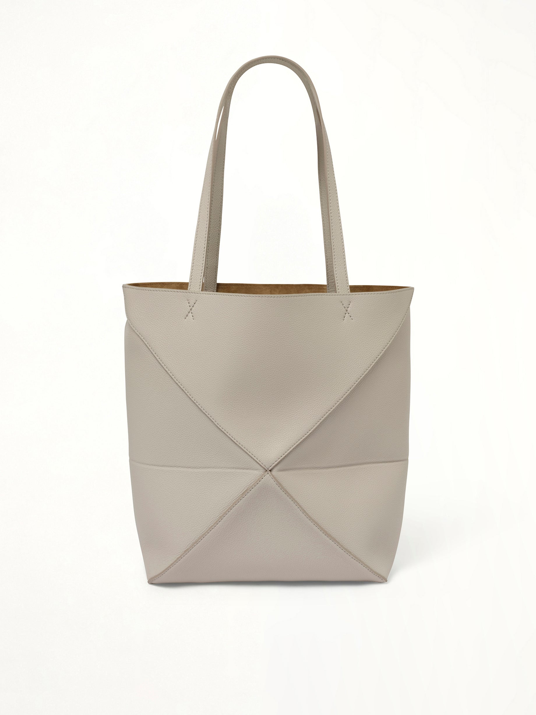 Puzzle Fold Tote Medium in Light Ghost - 3