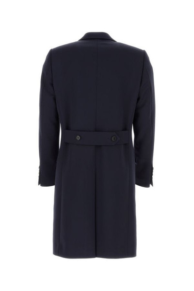 Dolce & Gabbana Dark blue stretch polyester blend coat outlook