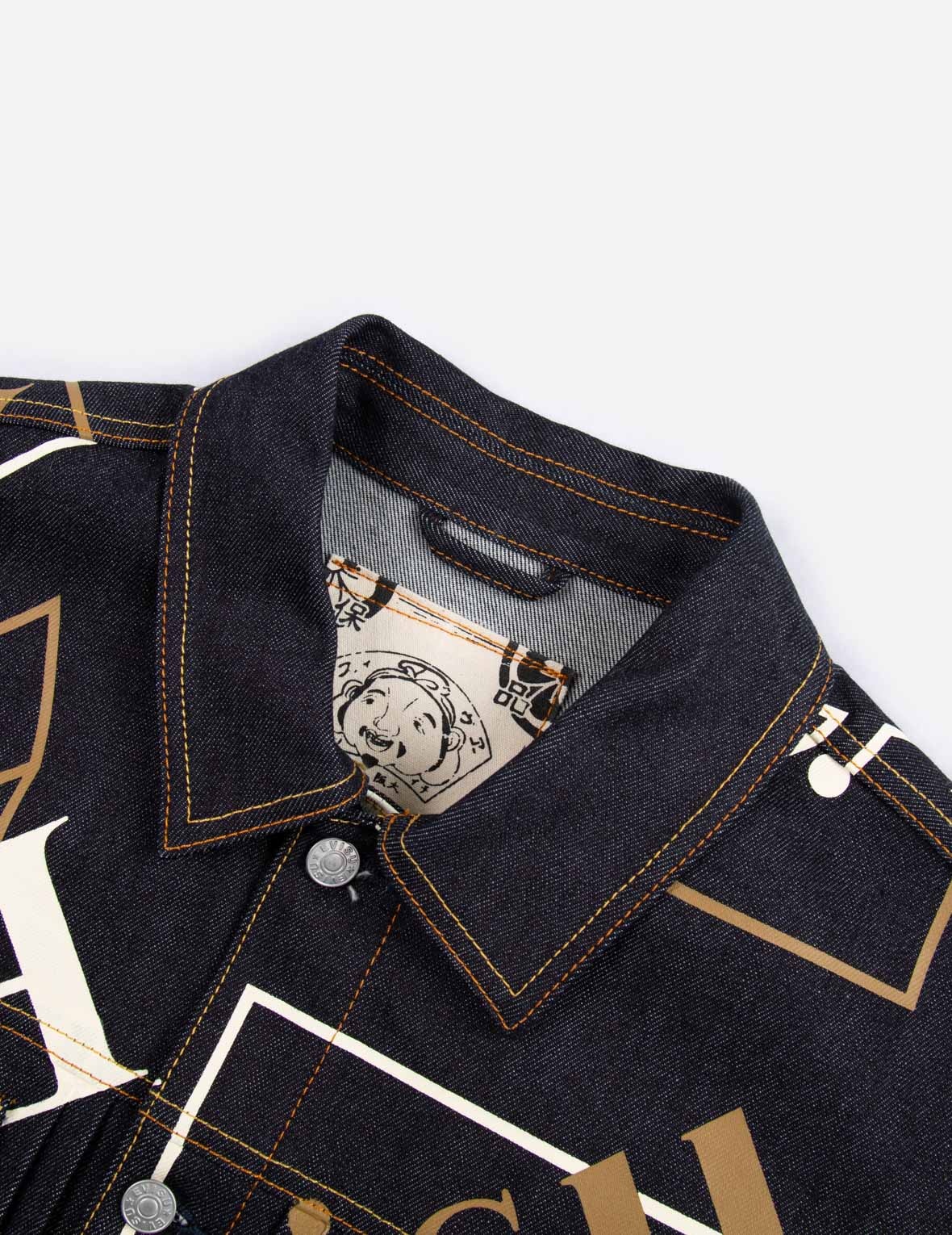 LOGO MONOGRAM DENIM JACKET - 7