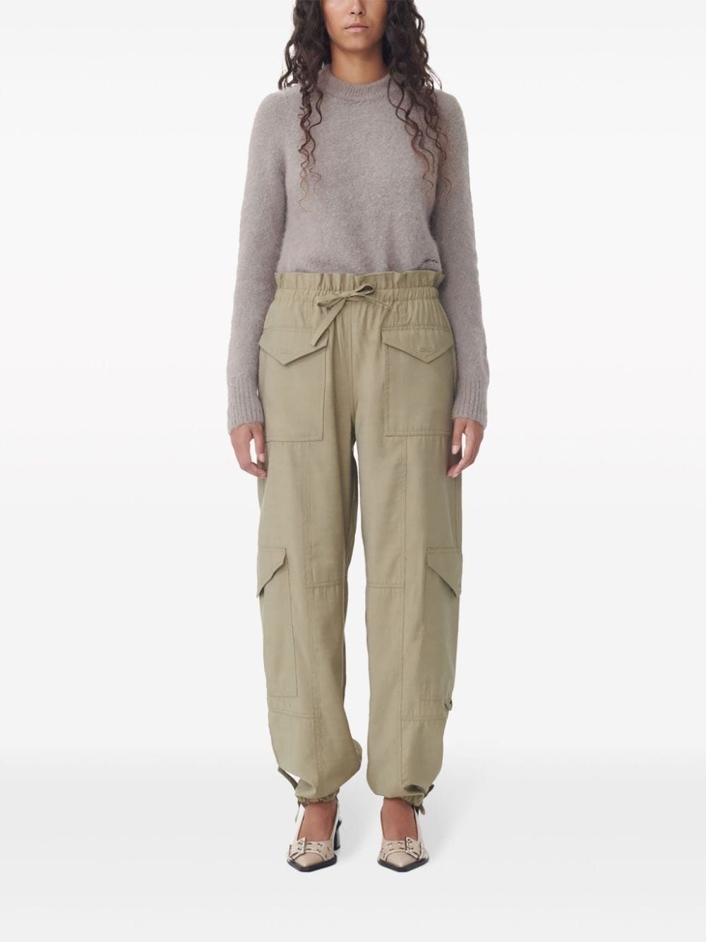 drawstring cargo pants - 2