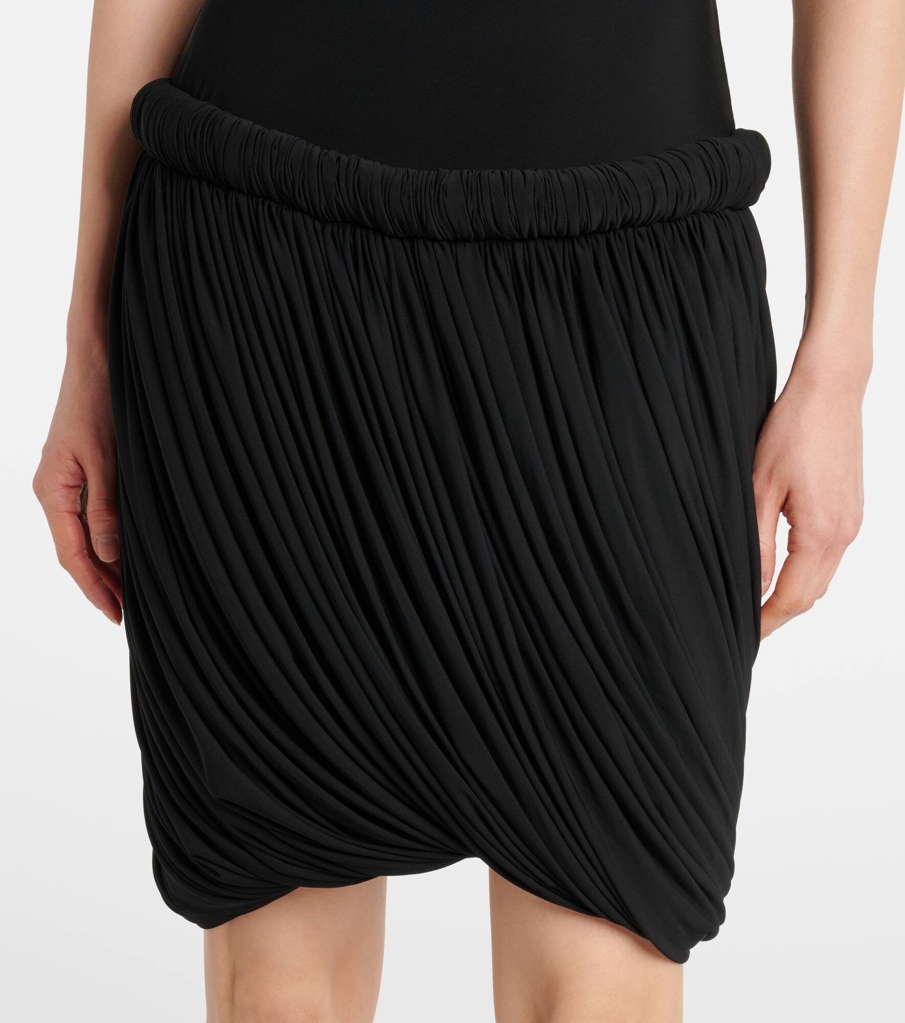 Draped jersey midi dress - 5