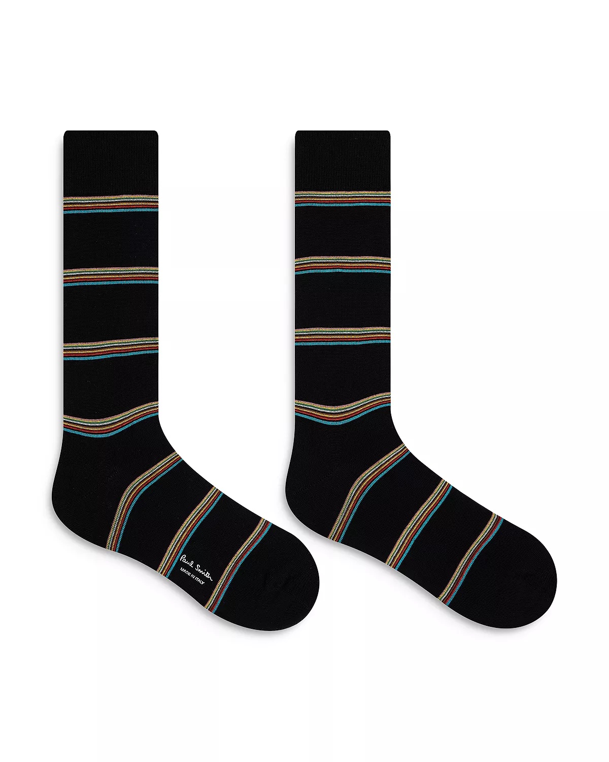 Signature Block Stripe Crew Socks - 4