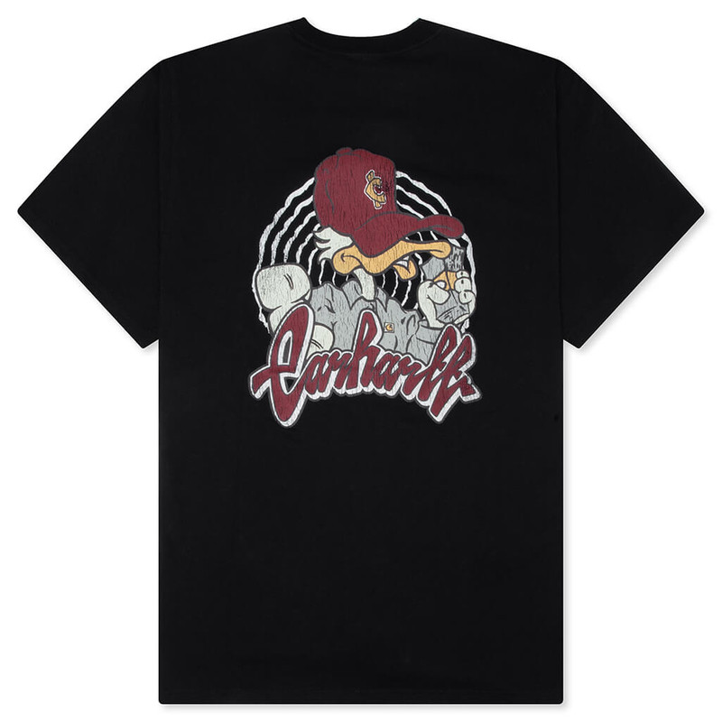 Carhartt S/S CHEDDA T-SHIRT - BLACK HEAVY STONE WASH outlook