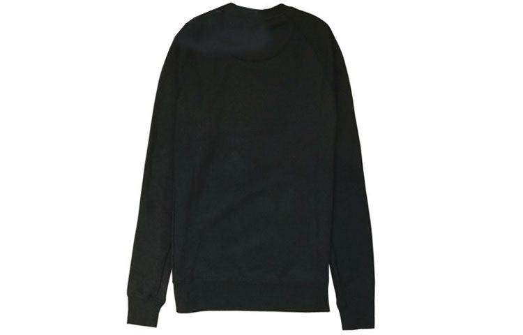 Men's Air Jordan Solid Color Sports Round Neck Pullover Long Sleeves Black AH3935-010 - 2