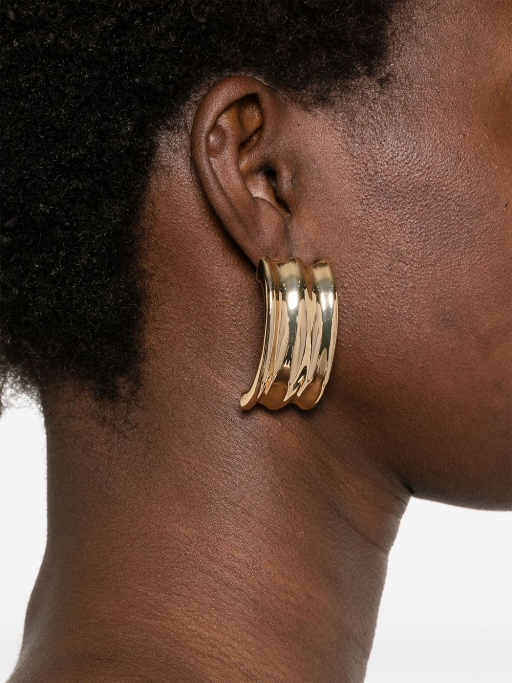 ridged earrings - 2