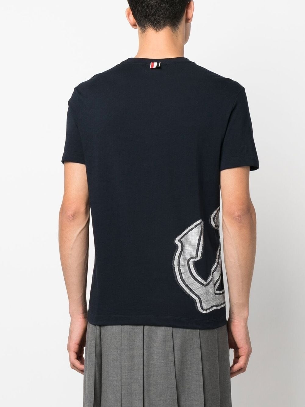 anchor-print jersey T-shirt - 4