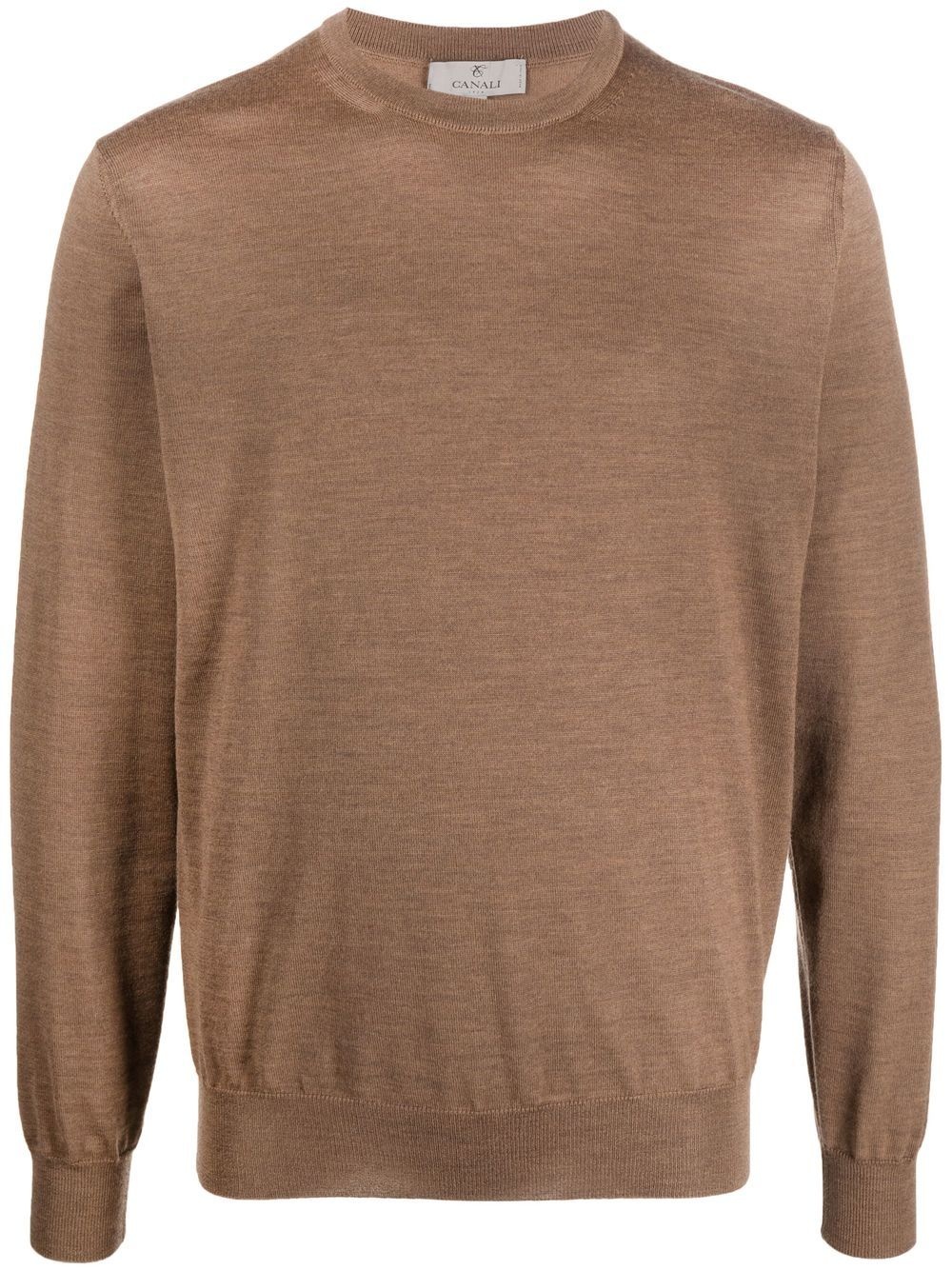 crew neck merino sweatshirt - 1