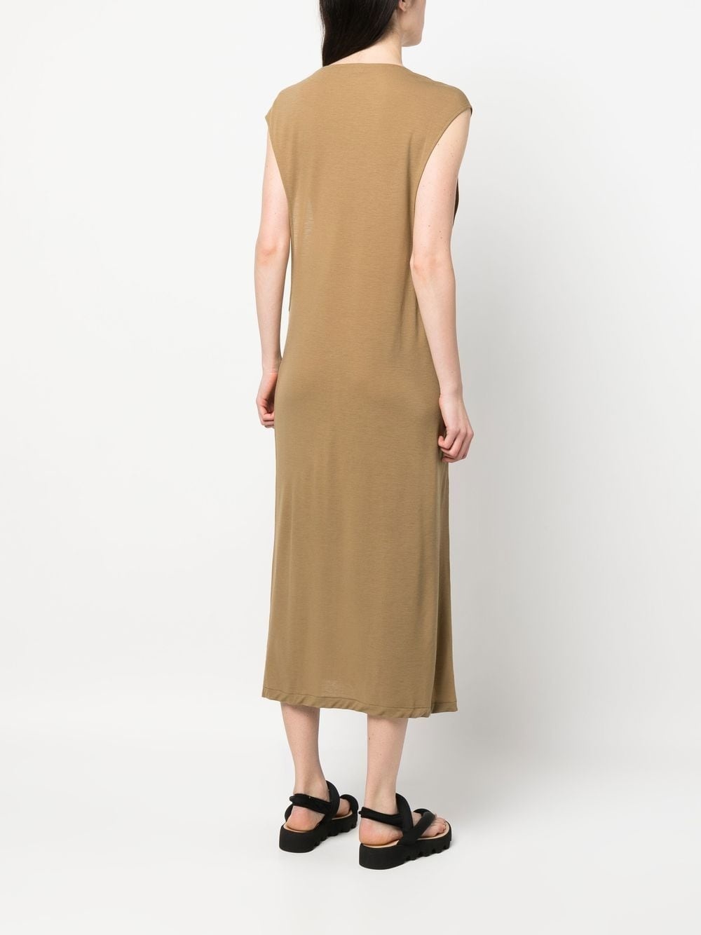 front-slit cut-out dress - 4