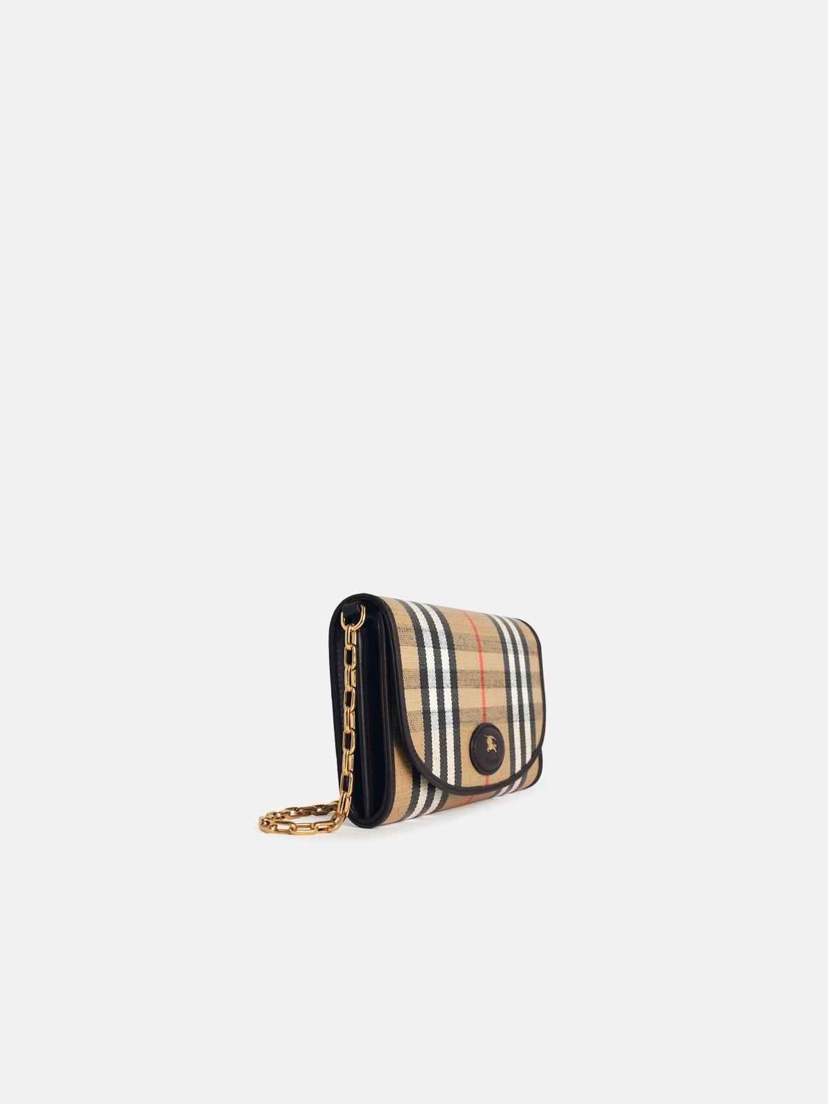 'HIGHLANDS' SAND COTTON BLEND CROSSBODY WALLET - 2