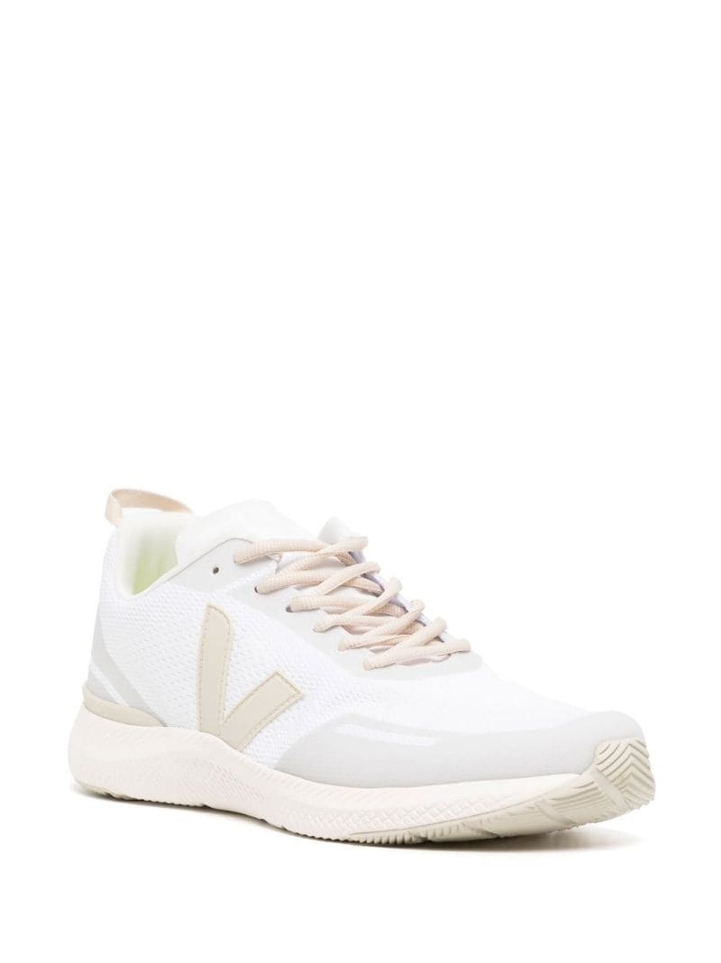 logo-patch low-top sneakers - 2