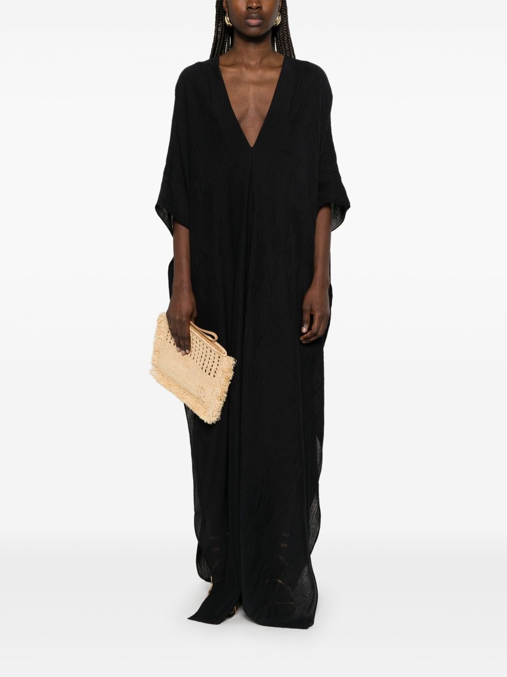 tassel-detail kaftan - 2