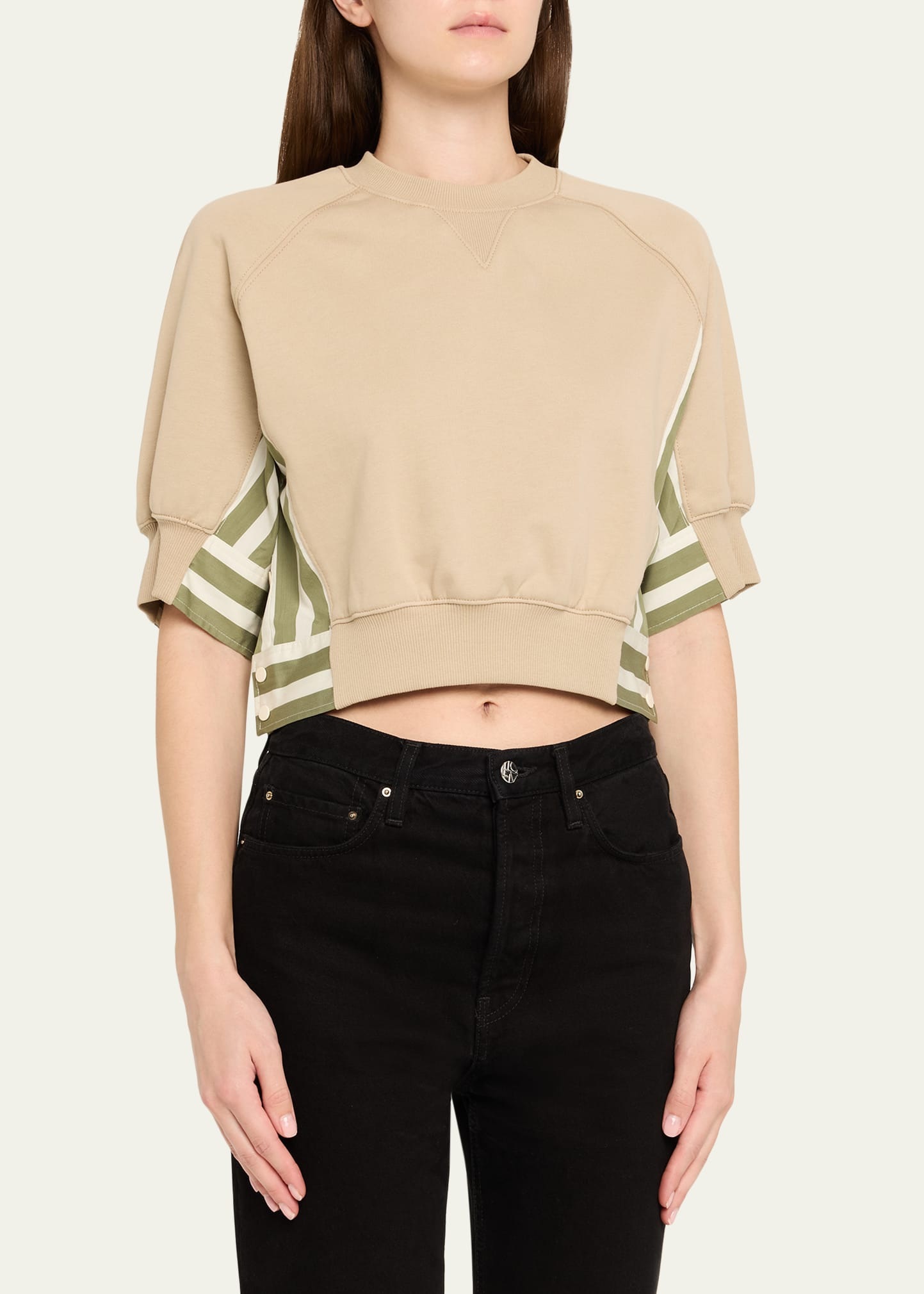 Cropped Combo Sweatshirt - 4
