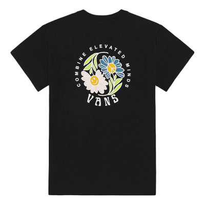 Vans (WMNS) Vans Flower T-shirt 'Black' VN0008ZDBLK outlook