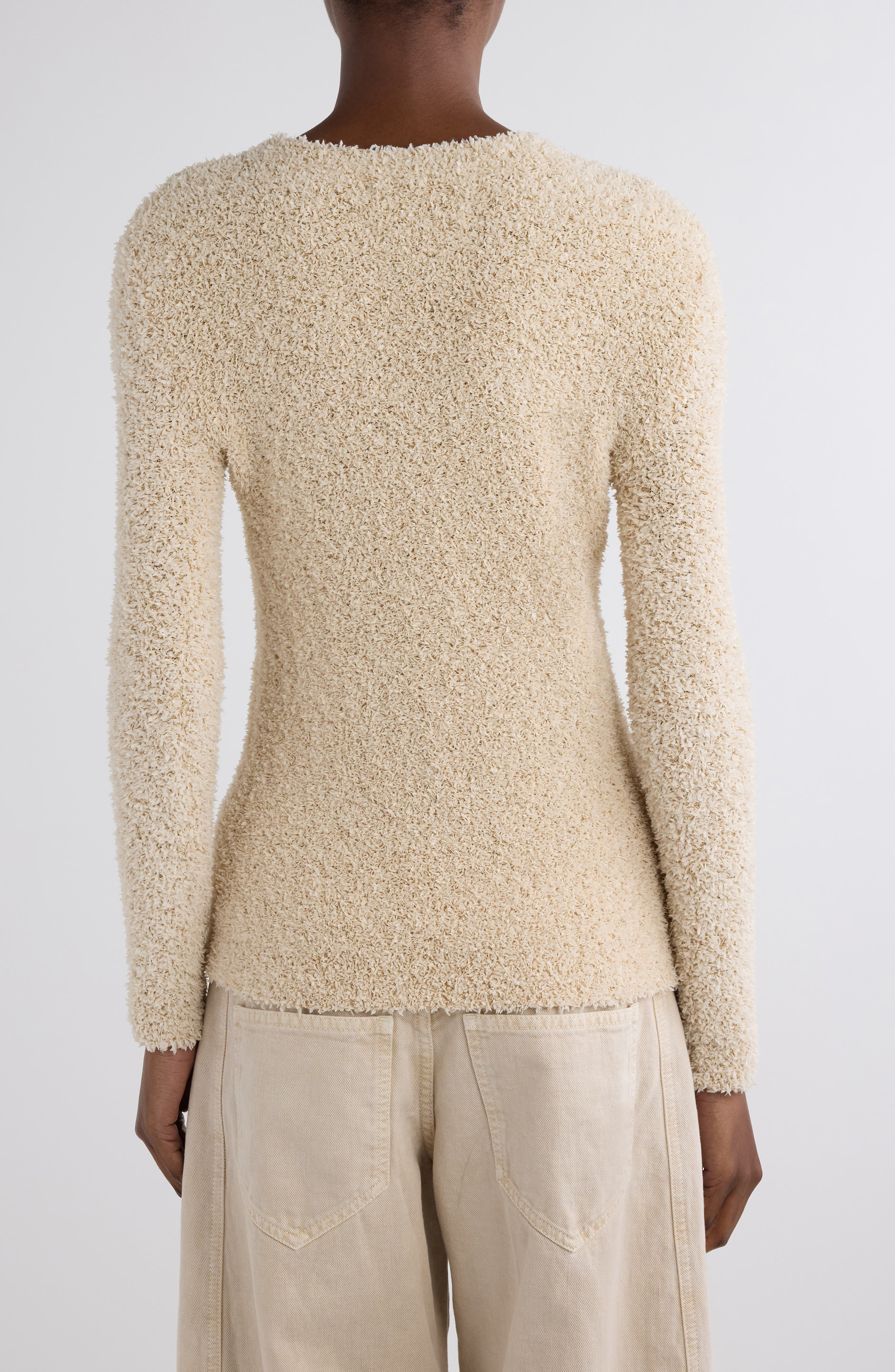 Isabel Marant Bethany Bouclé Sweater in Ecru at Nordstrom - 3