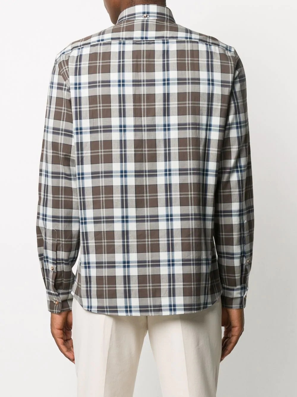 checked print shirt - 4