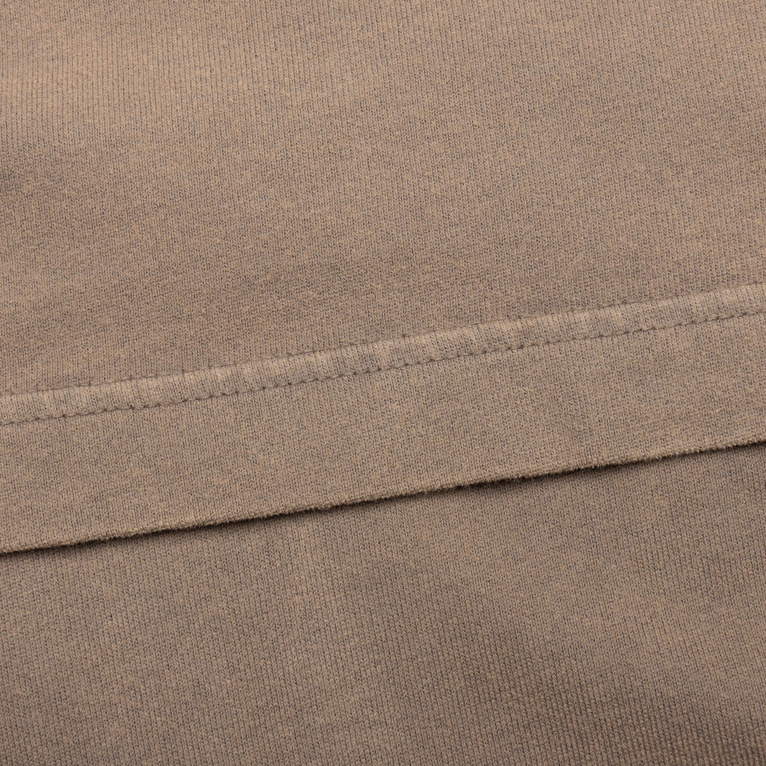 GARMENT DYED CREW NECK T-SHIRT FN-UX-TSHI000018 - TAUPE BROWN - 4