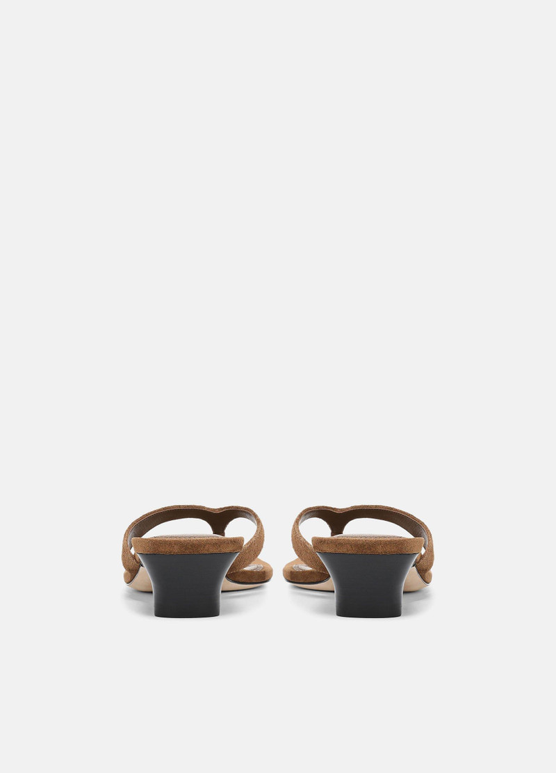 Vince San Juan Suede Heeled Thong Sandal outlook