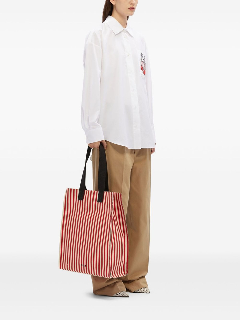 MSGM striped tote bag outlook