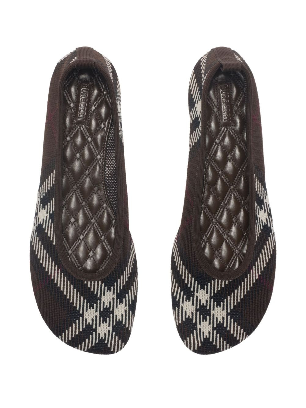 check knitted ballet flats - 4