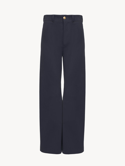Chloé CROPPED FLARED PANTS IN COTTON GABARDINE outlook