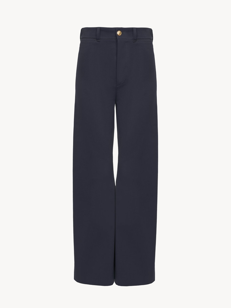 Chloé CROPPED FLARED PANTS IN COTTON GABARDINE outlook