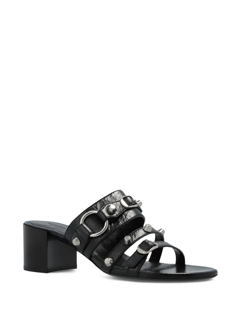 65mm leather heeled sandals - 2