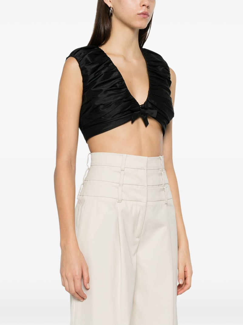 pleated cropped top 3