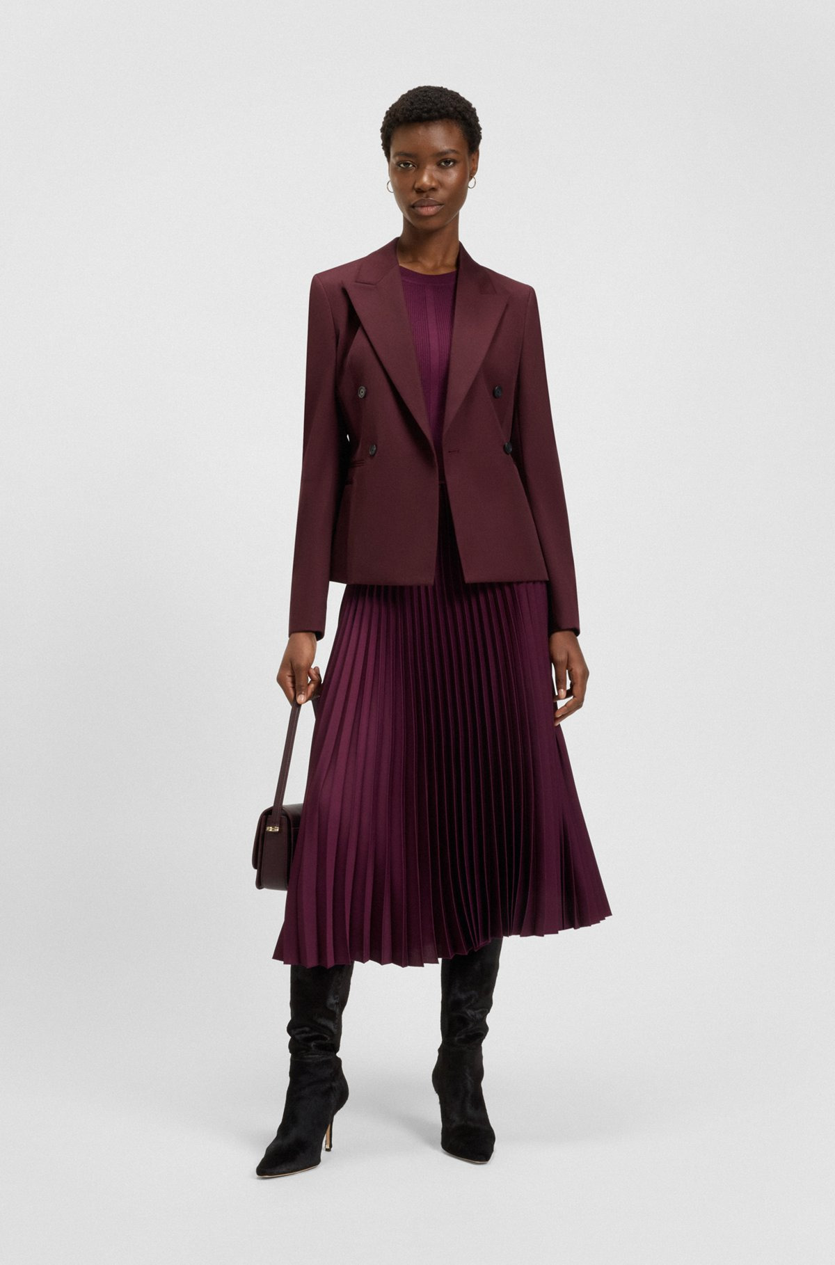 REGULAR-FIT BLAZER IN VIRGIN-WOOL TWILL - 3
