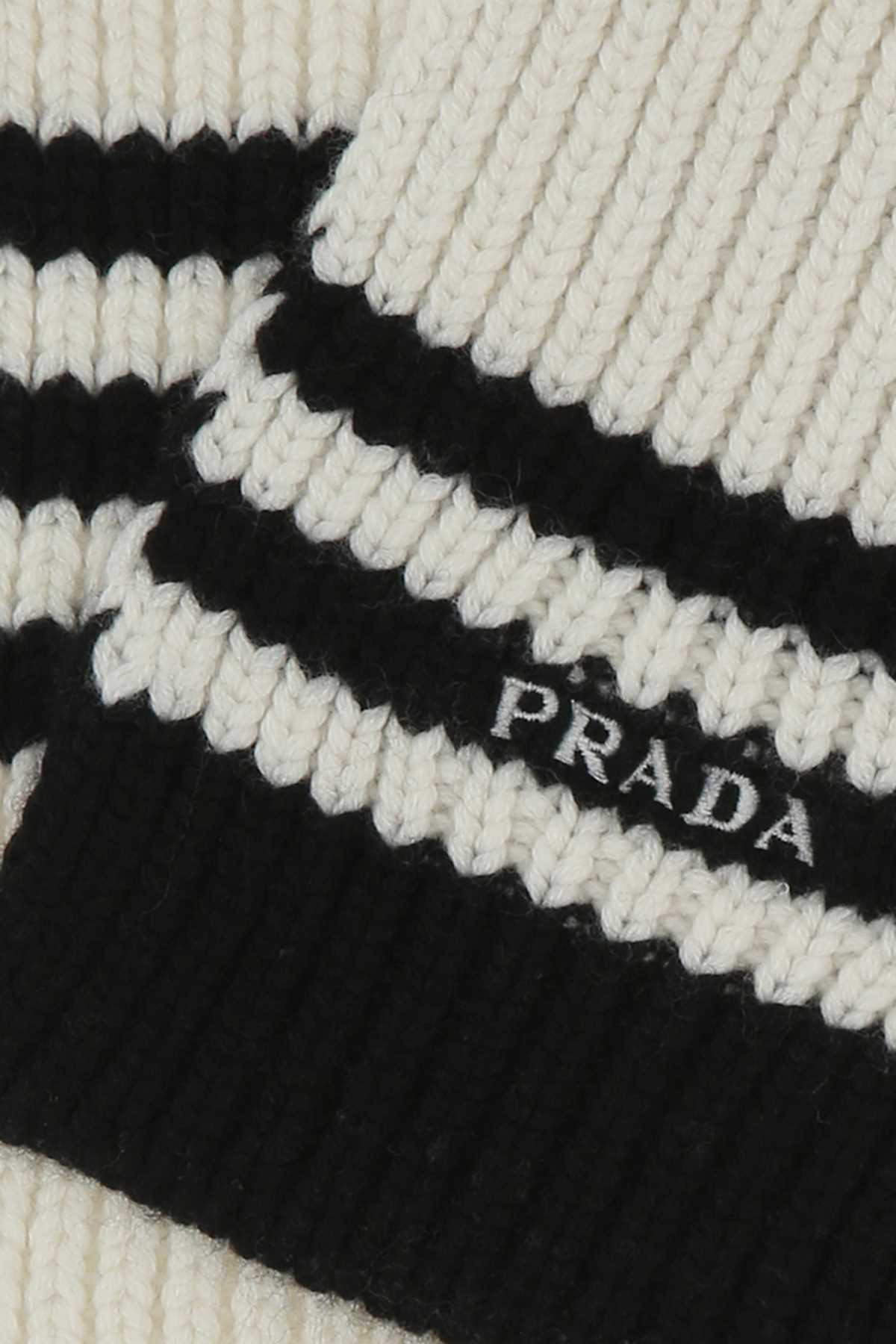 Prada Women Embroidered Cashmere Scarf - 2