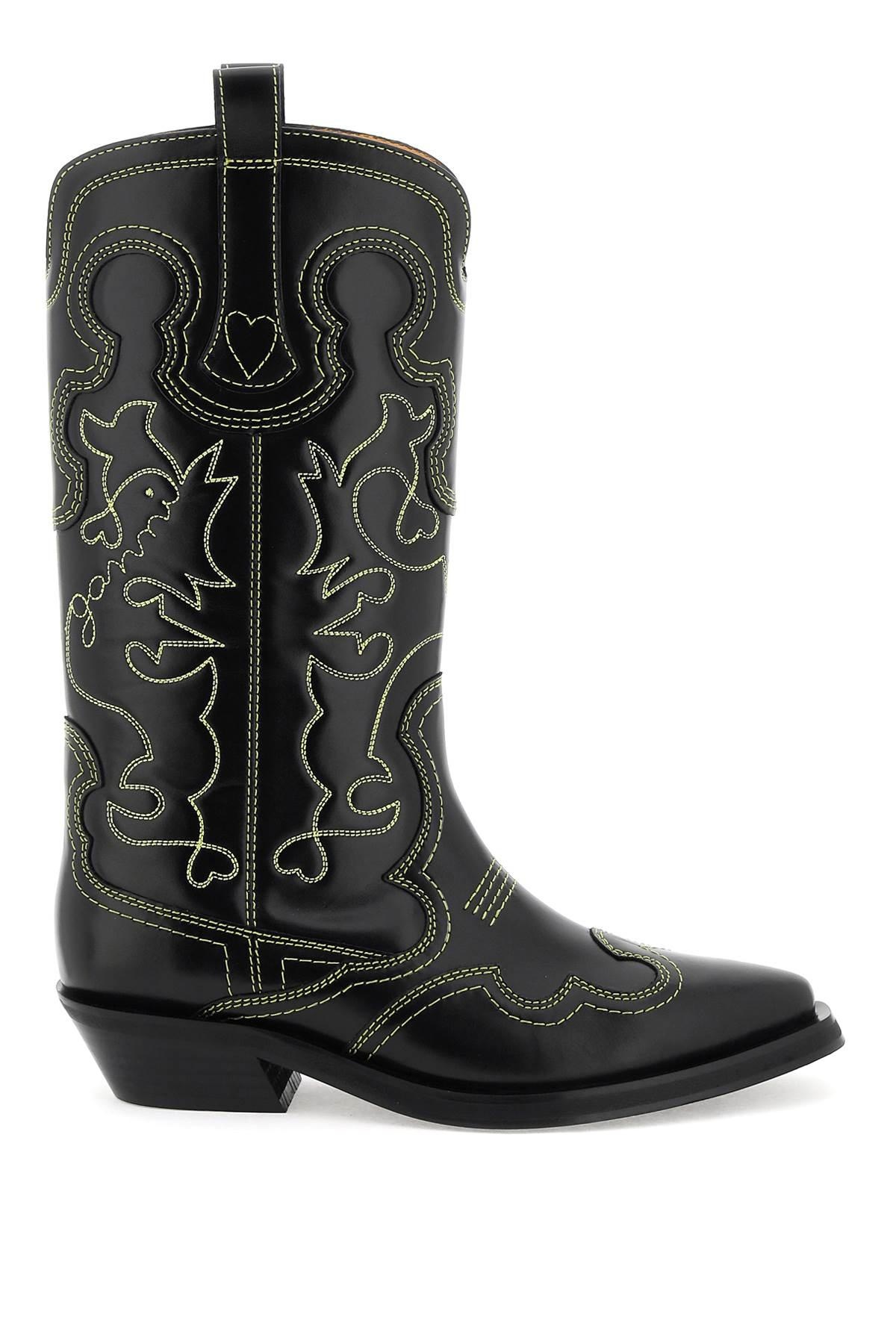 EMBROIDERED WESTERN BOOTS - 1