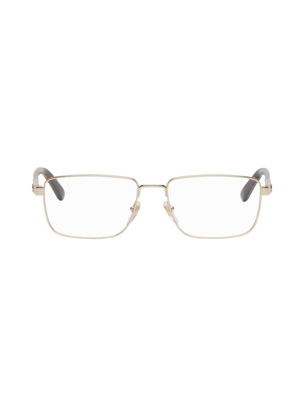 Gold Rectangular Glasses - 1