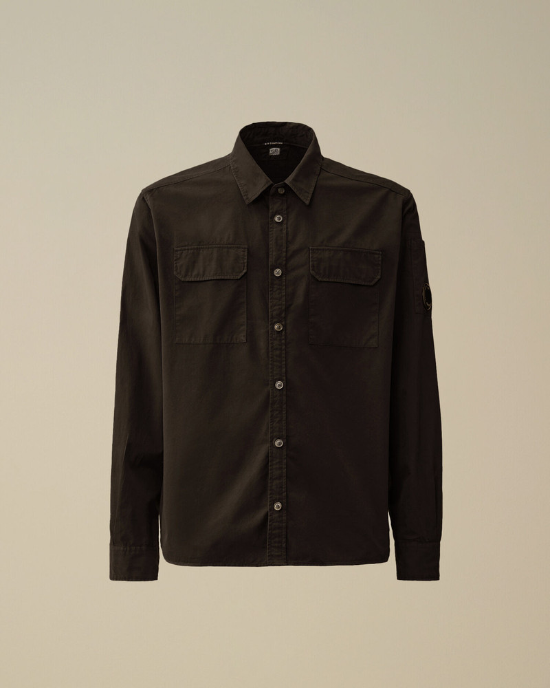 Organic Gabardine Longsleeve Button Shirt 1