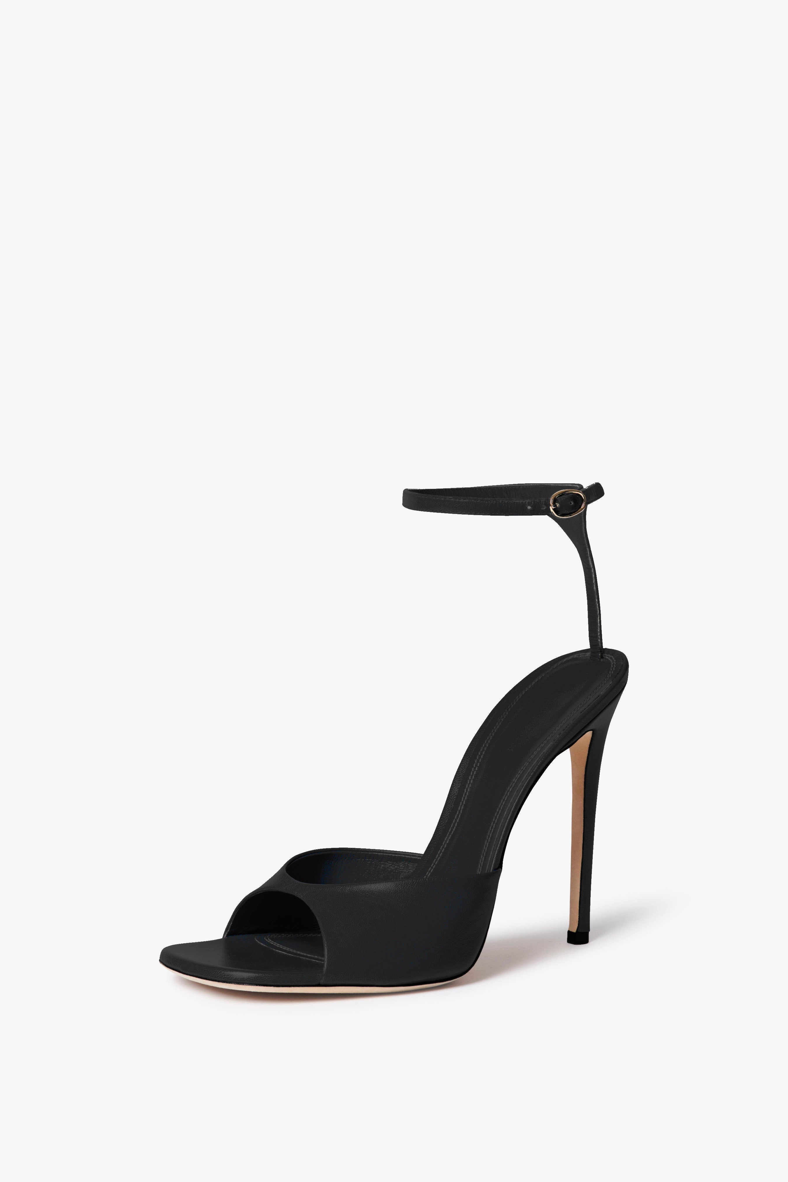 Destiny Sandal 90mm In Black Leather - 2