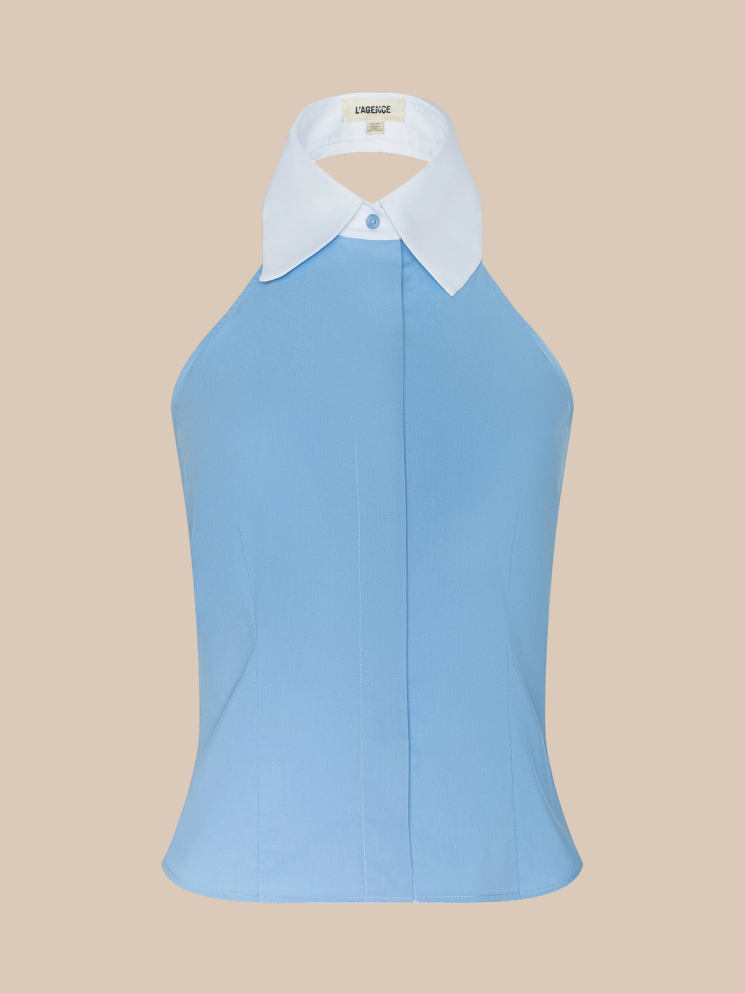 Rina Poplin Halter Top - 1